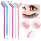 Многофункциональный инструмент для завивки накладных ресниц, ложка для клея, мини-расческа Y-образной формы для подтяжки ресниц, 10 шт., керлинг-аппликатор