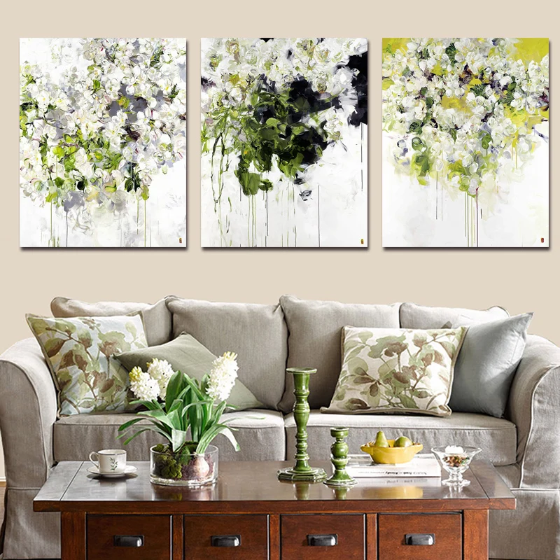 Diy Краска нарисованная цифровыми картинками абстрактные цветы искусство