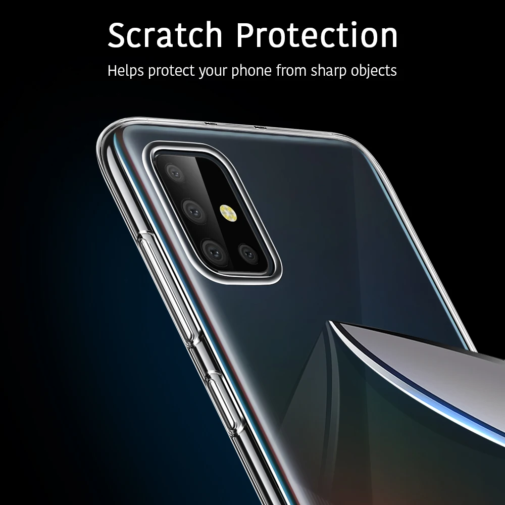 Чехол ESR для Samsung Galaxy S20 A40 A50 A70 A80 A51 A71/Note 9 Note 10 Plus Lite/S10e Lite ультратонкий прозрачный