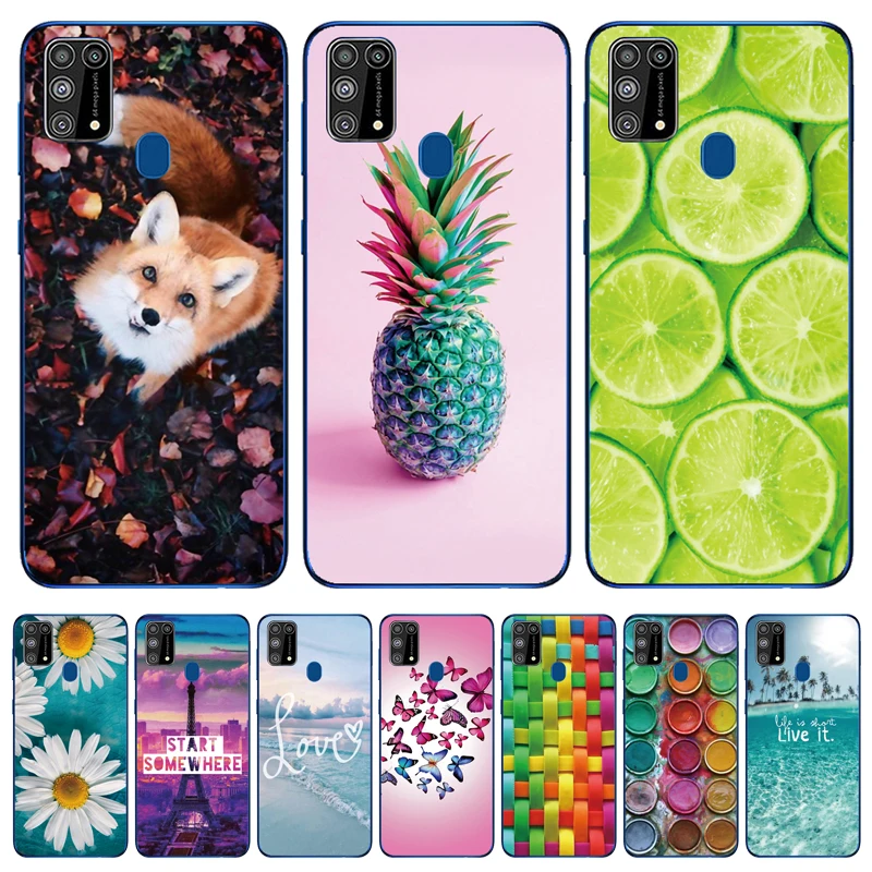 Для Samsung A51 A71 чехол TPU силиконовый мягкий мультяшный Прозрачный для Galaxy телефона
