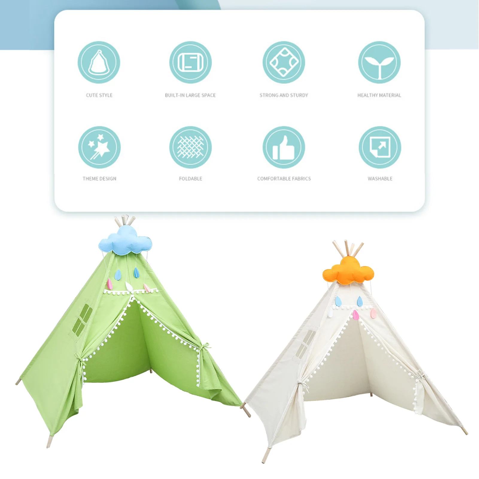 Портативные Детские палатки Детская мини палатка для игр вигвам из холста