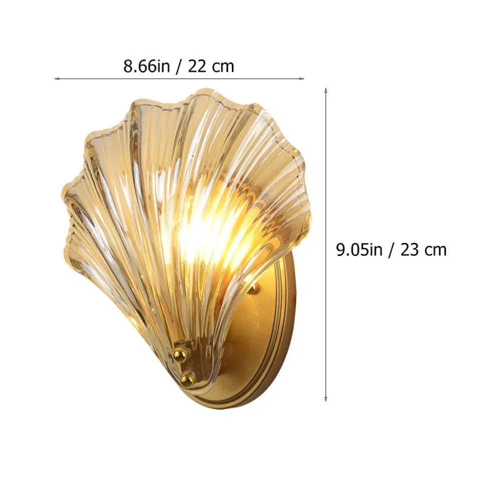 

1Pc Decorative Wall Lamp Household Wall Light Adornment for Living Room (Golden)