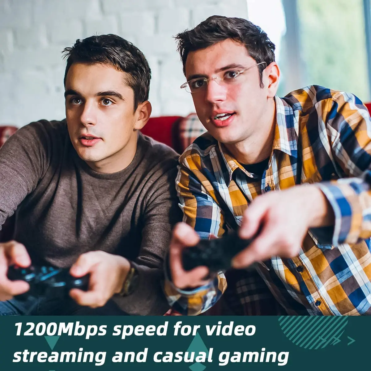 Расширитель Wi Fi 5 ГГц 1200 Мбит/с крышки усилителя 1500Sq.ft Беспроводной диапазона