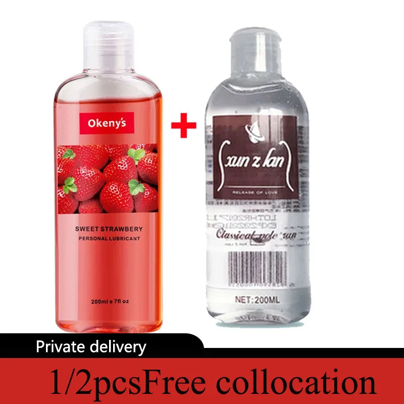 Съедобный лубрикант с клубничным ароматом для анальной вагинальной игры, гель для массажа тела, силиконовая смазка для орального секса, инт...
