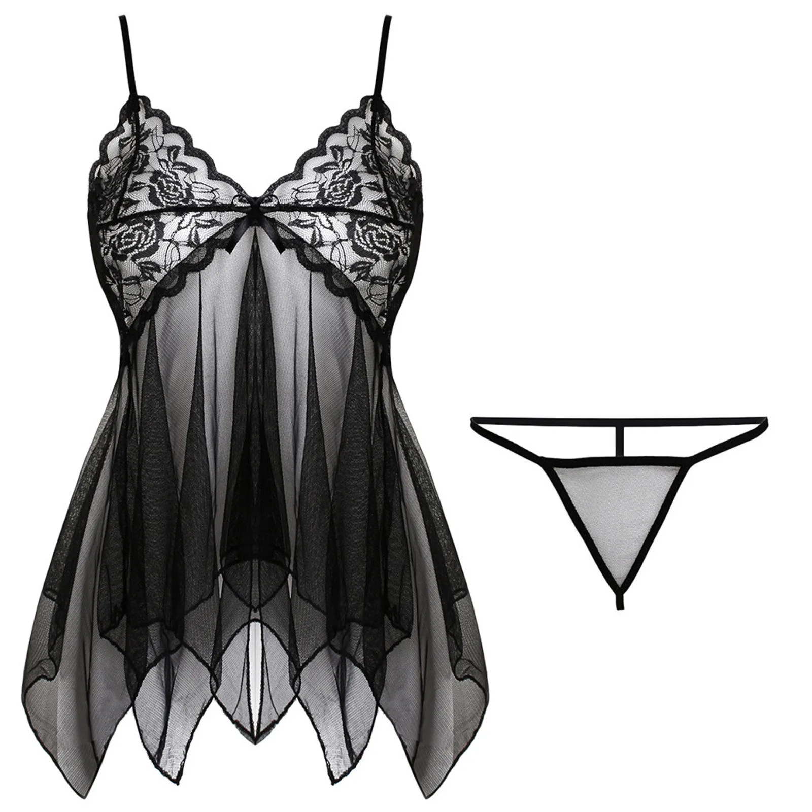 Женское прозрачное кружевное платье женское сексуальное нижнее белье модное