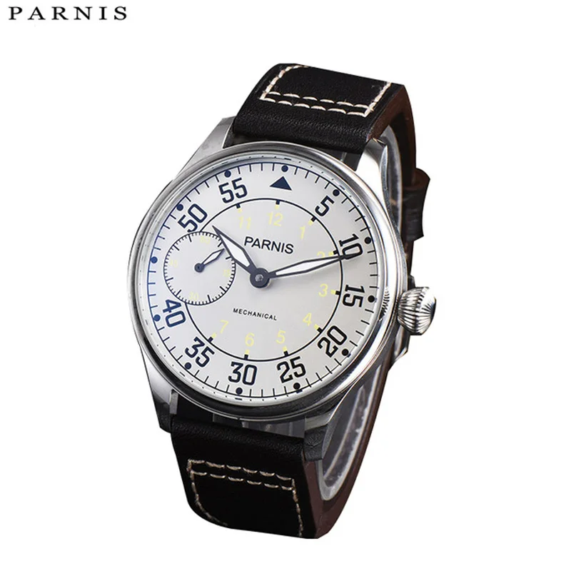 

Parnis 44mm Hand Winding Mechanical Watches 17 Jewels Movement Luminous Hand Wind Watch Wrist Watches Reloj Hombre 2020 Luxury