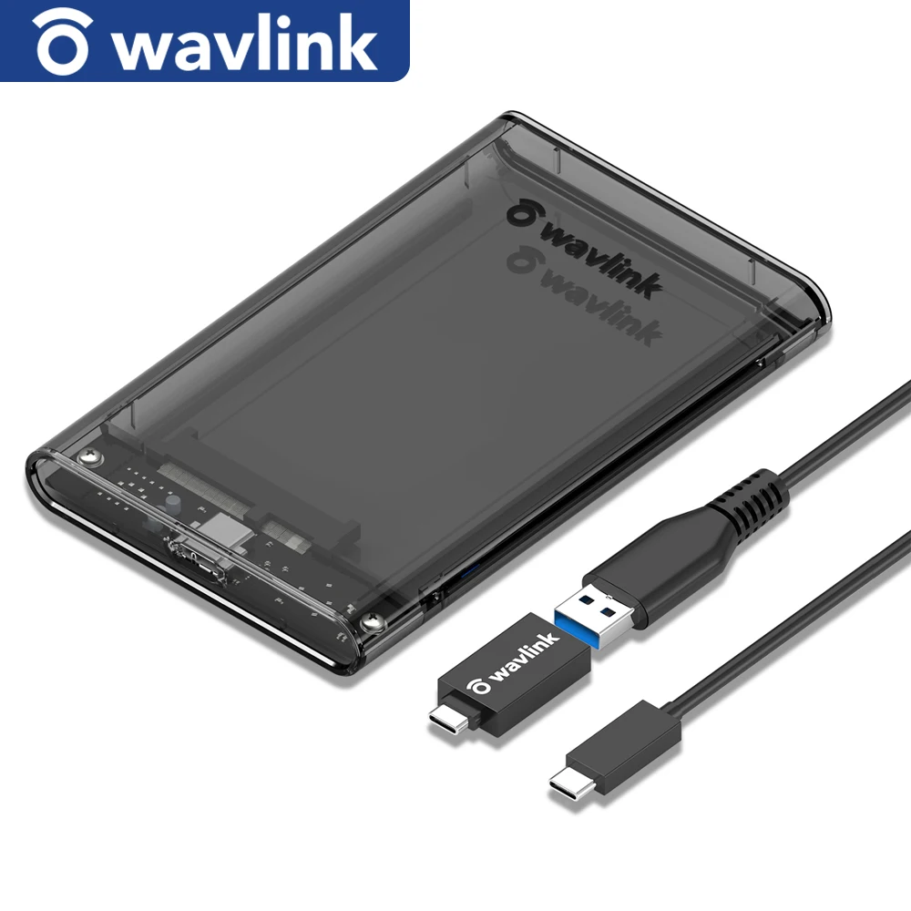 

Wavlink 2.5-Inch SATA 3.0 SDD / HDD Hard Enclosure Case USB 3.1 Gen.2 2.5" SSD Enclosure Up To 6TB 5Gbps Type-C Hard Drive Box