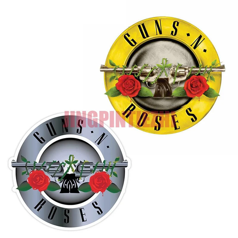 

Car Stickers Vinyl Motorcycle Decal Car Window Body Decorative Laptop Helmet Trunk Wall Guns N Roses Sign Badge Brand