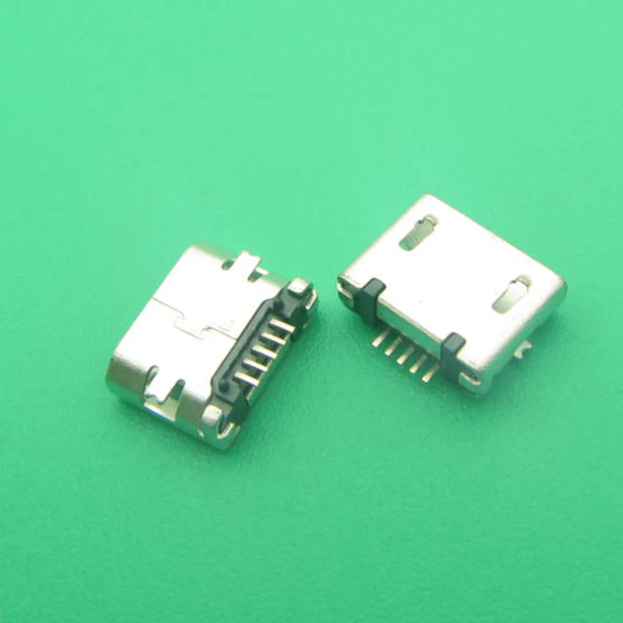 

500pcs Netbook Tablet PC Mobile Micro USB Jack connector SMD 5P plug tail 5 pin data interface long pins mini usb connector