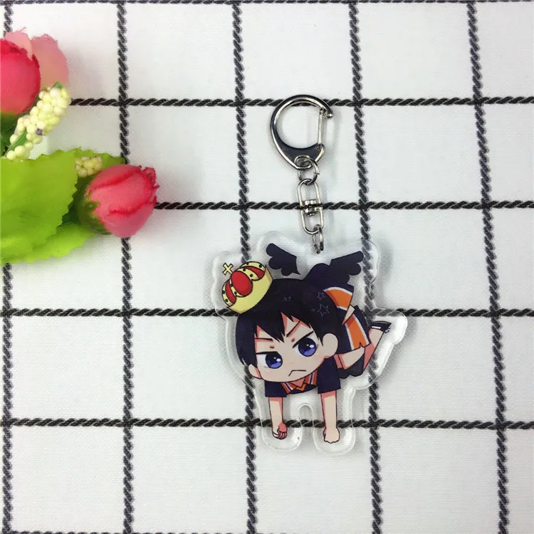 Haikyuu брелок для ключей Hinata Shouyo Tobio Kageyama Kozume Kenma Oikawa Tooru Nishinoya волейбольная фигурка