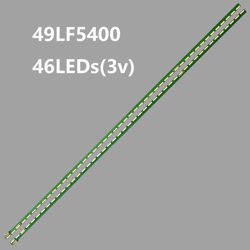 

New 5set=10 PCS 46LED 537mm LED backlight strip 49Inch FHD R L type G1GAN01-0791A G1GAN01-0792A for LG 49LF5400 MAK63