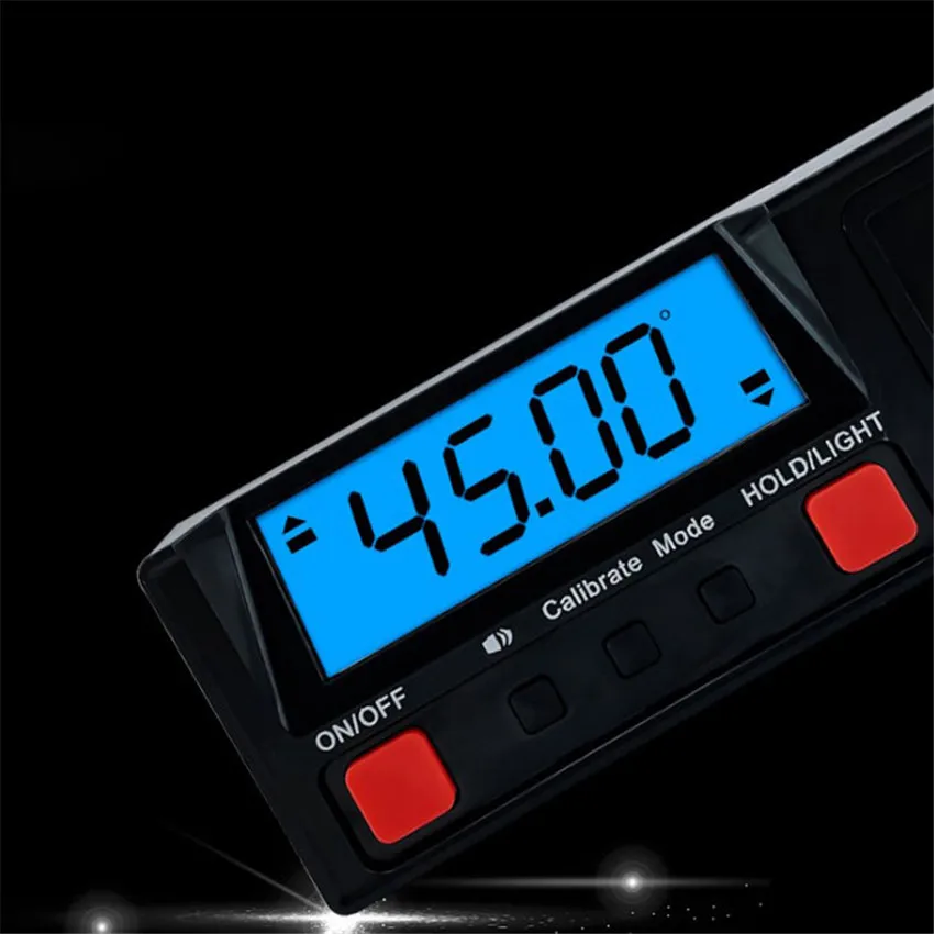 

360 Degree Electronic Digital Protractor Box LCD Display Angle Ruler High Precision Magnetic Level Angle Gauge Measuring Tools