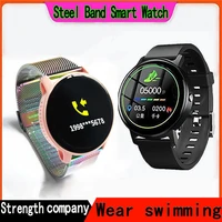 ip68 swimming smart watch sports mens and womens fitness tracker blood pressure blood oxygen heart rate wristwatch android ios