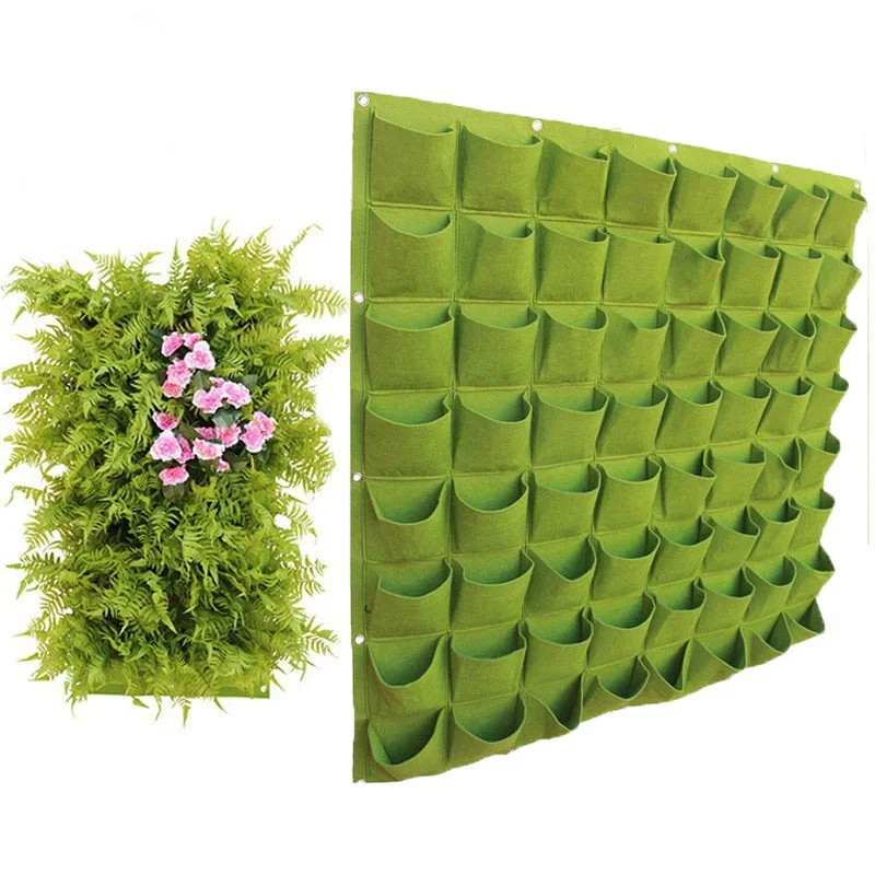 Suspension Jardiniere Wall Mount Hanging Bags Planting Multi Pockets Grow Planter Bag Vertical Vegetable Garden Room Frame | Дом и сад