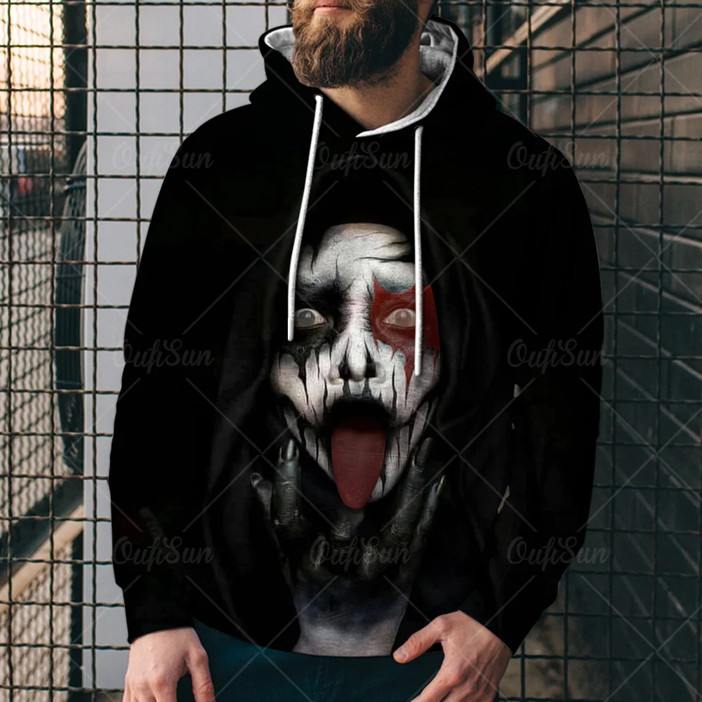 

Модные весенне-осенние толстовки с 3D принтом ужасов призраков мужские/женские толстовки уличные личные дикие свободные спортивные топы бо...