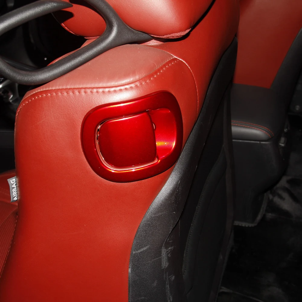 

For Dodge Challenger 2015 2016 2017 2018 2019 Interior Accessories ABS Plastic Car Seat Back Switch Cover Stickers Car Styling