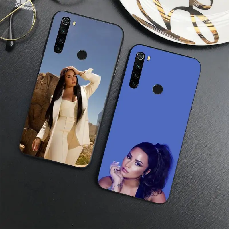 

Demi Lovato American singer actor Phone Case For Xiaomi Redmi note 7 8 9 11 t s 10 A pro lite funda shell coque cover