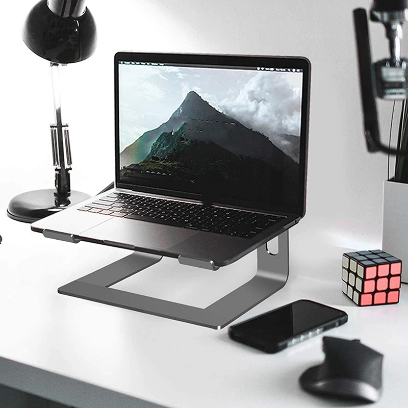 Aluminum Alloy Laptop Stand Raised Rack Detachable Heat Sink Metal Base |