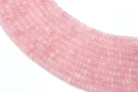 natural pink quartz spacer beads strand 5 by 8 mm for jewelry diy making necklace bracelet
