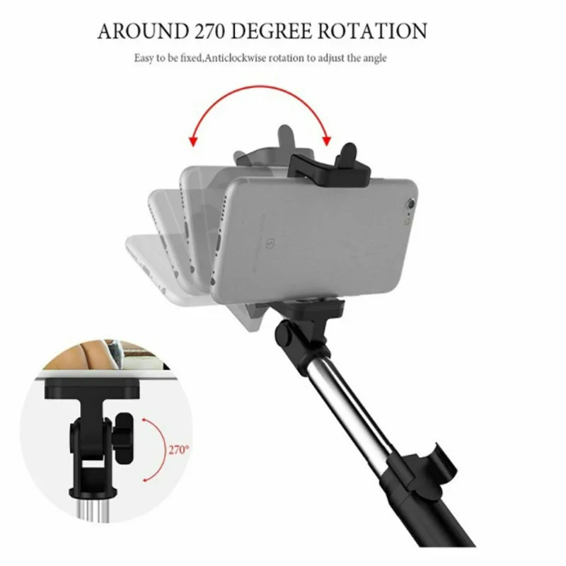 Беспроводная Bluetooth Выдвижная ручная селфи-палка монопод затвор объектива Tripod1