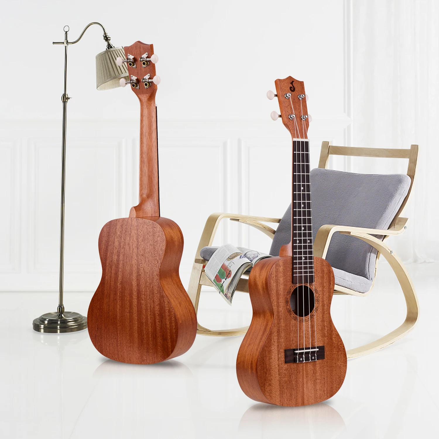 23 дюймов Акустическая концертная укулеле Ukelele Uke фанера корпус проектированный