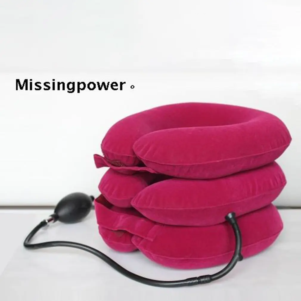 

Neck massage Inflatable collar to relieve neck muscles reduce headaches mild stretching of the cervical spine