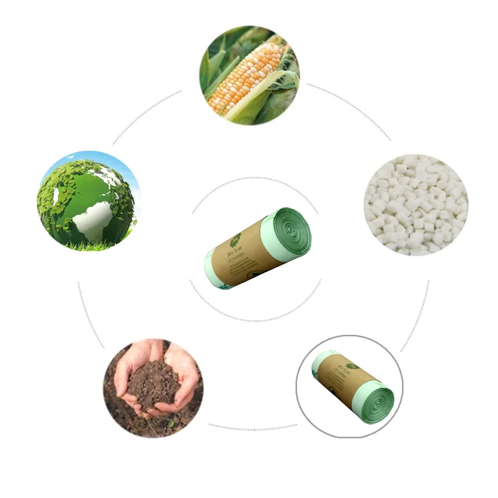 25 шт мешки без загрязнения 30л маленькие компостируемые прочные для мусора