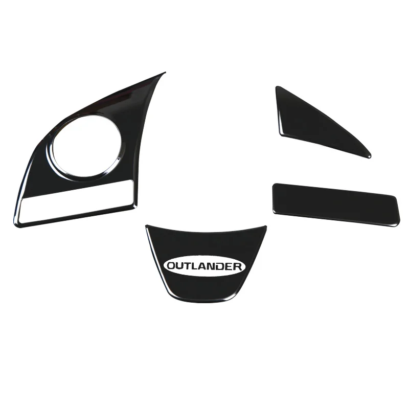 Декоративная накладка на руль из нержавеющей стали с блестками для Mitsubishi Outlander 2016