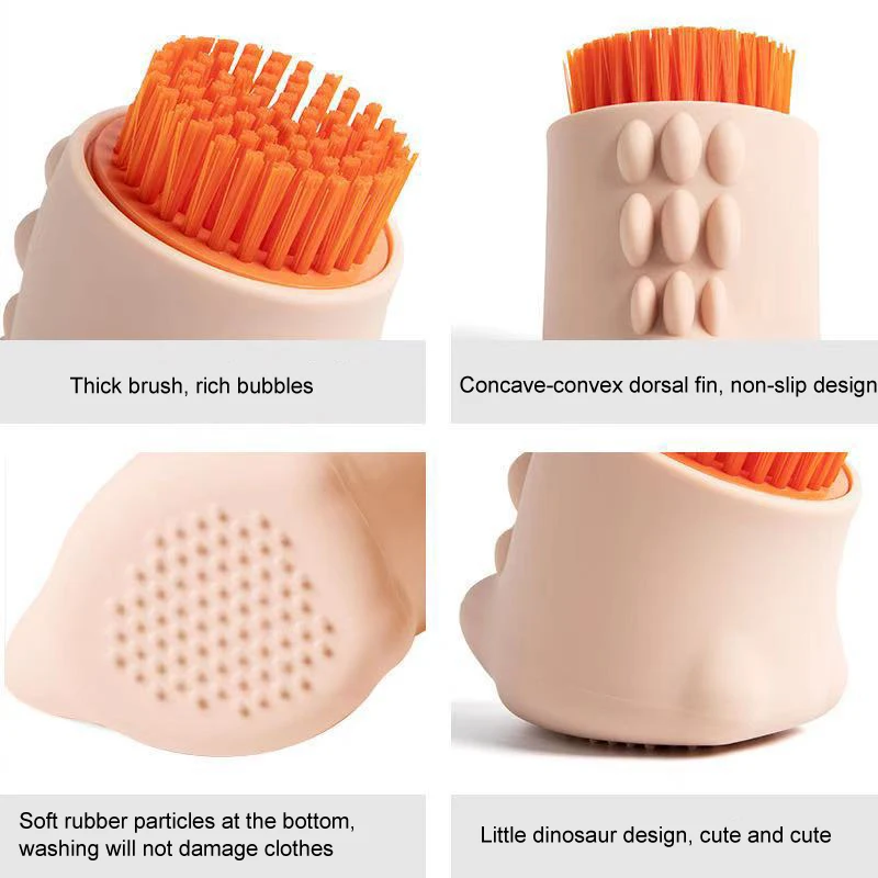 

Silicone Laundry Scrub Brush Multi-Use Household Clothes Washing Brush Scrubbing Brush for Clothes Underwear Shoes PI669