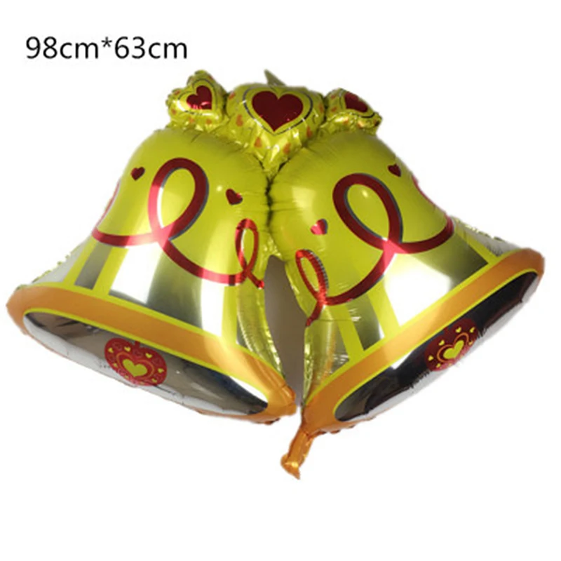 Большой Рождественский колокольчик фольги Воздушные шары Счастливого Рождества