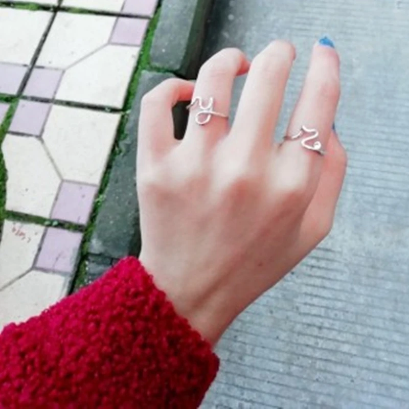 Унисекс цвета: золотистый серебристый Цвет A-Z 26 букв первоначальное название