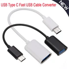 Переходник с USB C на USB 3,0, кабель Type C OTG, адаптер Thunderbolt 3 на USB мама, OTG кабель для Samsung GalaxyS 10 MacBook Pro и т. д.