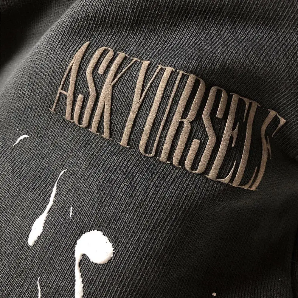 Manual Splash ink ASKYURSELF Sweatpants Men Women 1:1 Top Quality Jogger Drawstring Pants | Мужская одежда