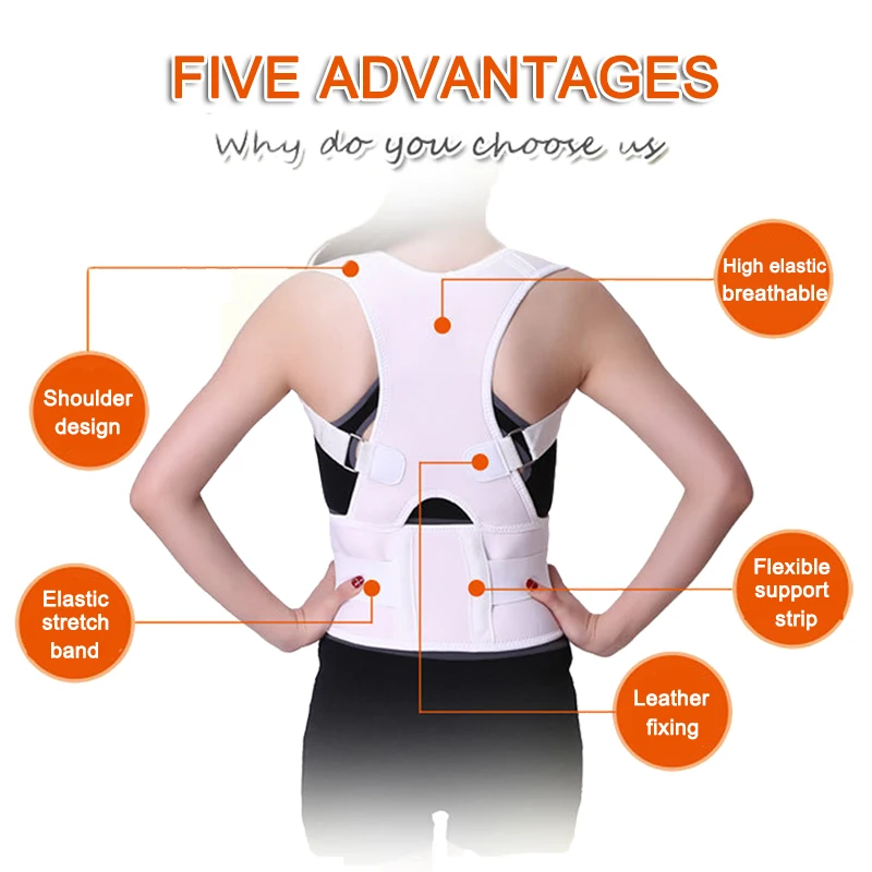 Регулируемый Ортопедический Корсет поддержка спины коррекция пояса позвоночник