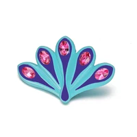 new fashion peacock tail enamel brooch pin ladybug miracle high quality crystal zircon badge gift cosplay jewelry accessories