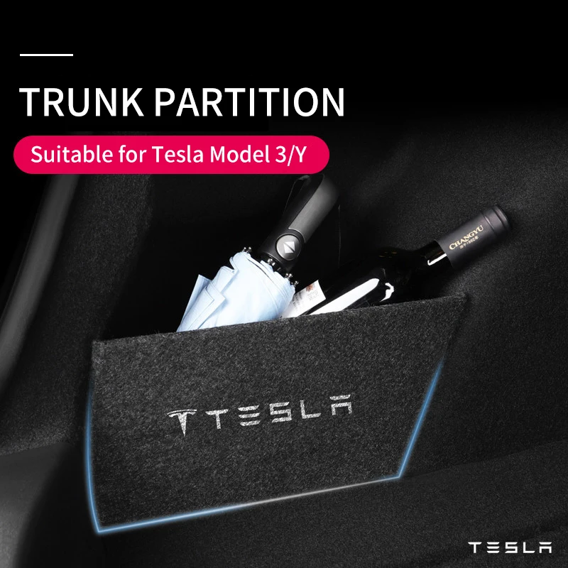 

Перегородка для багажника Tesla Model3, модель Y, перегородка для багажника, автомобильная перегородка для хранения, три модели аксессуаров