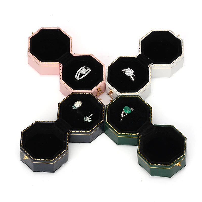 Лидер продаж 2021 винтажная красная восьмиугольная Золотая отделка контрастная