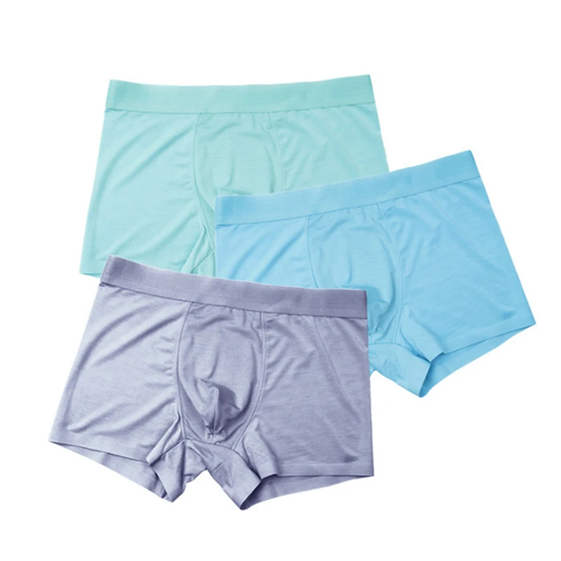 

3Pcs/Lot Mens Underwear Modal Boxers Sexy Soft Underpants For Adults Panties Comfortable Boxeador Bokserki Male Boxershorts Gift