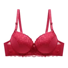 Sujetador con aros de talla grande para mujer, Bralette de realce, ropa interior femenina, lencería Sexy de encaje, ropa interior BANNIROU (2)