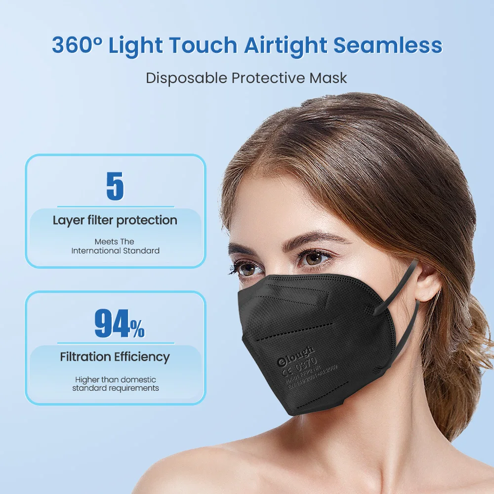 Маска для взрослых kn95 ffp2 mascarilla neгра fpp2 одобренная гигиеническая Защитная дышащая