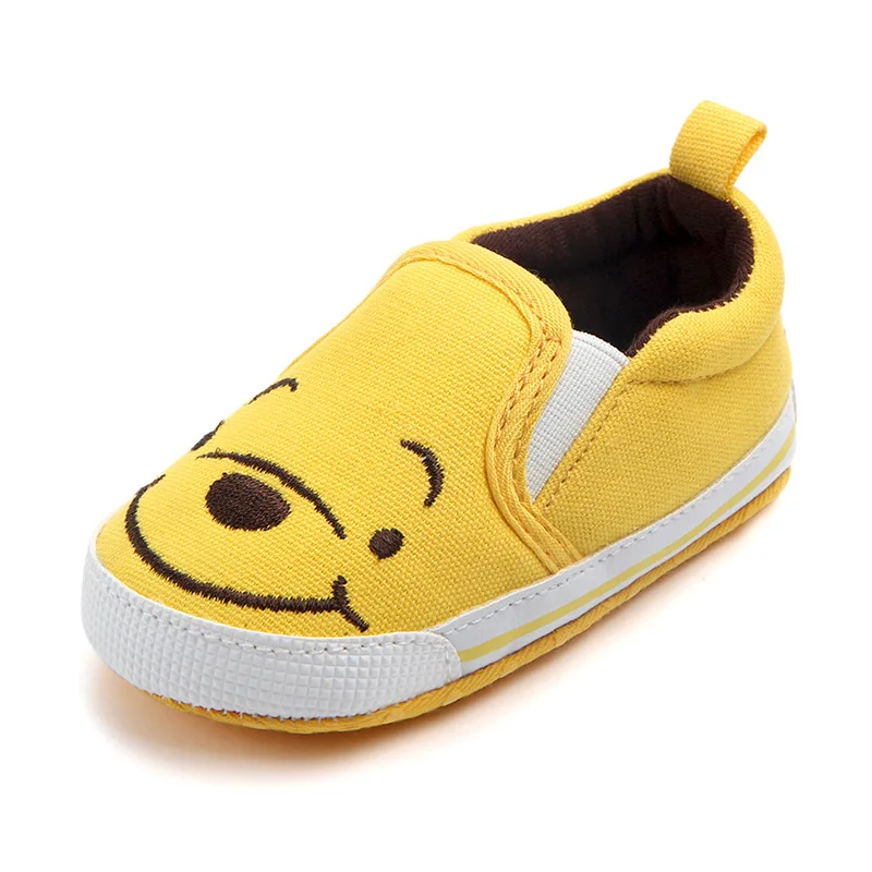 

DANNEIS Cartoon Canvas Slip-on Infant Baby Girls Boys Toddler Shoes Soft Sole Newborn Moccasins Prewalker Non-slip Sneakers