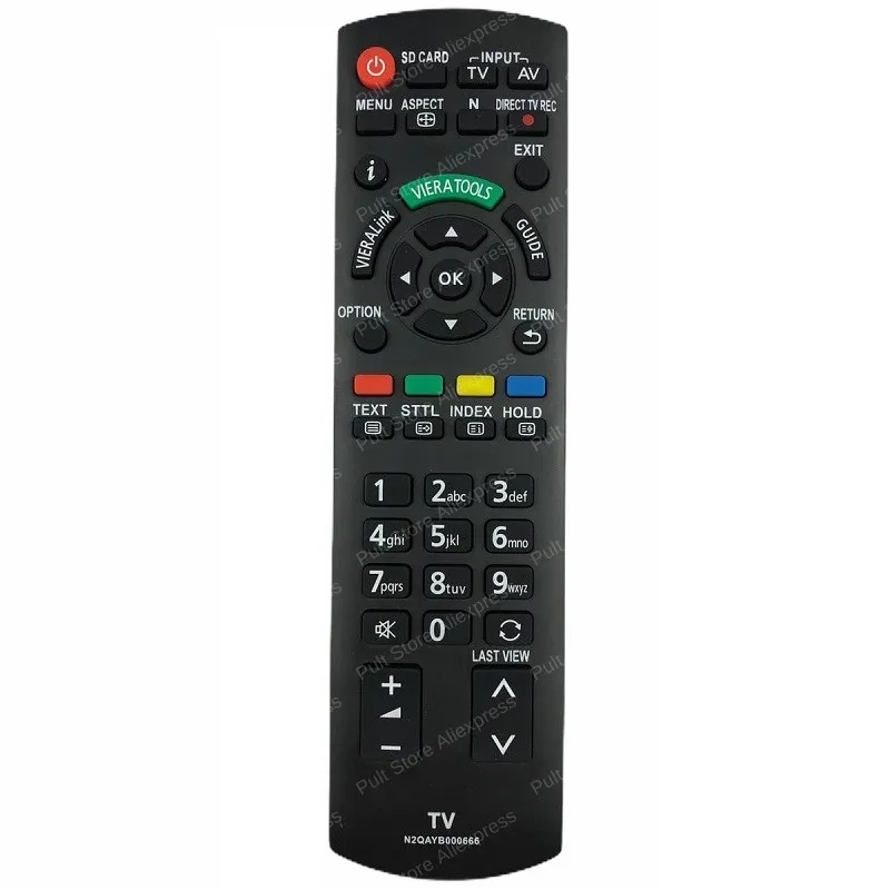 Пульт для телевизора PANASONIC N2QAYB000666/TX-LR24E3/TX-LR32C3/TX-LR32E3/TX-LR32U3/TX-LR32X3/TX-LR37U3/TX-LR42U3 |