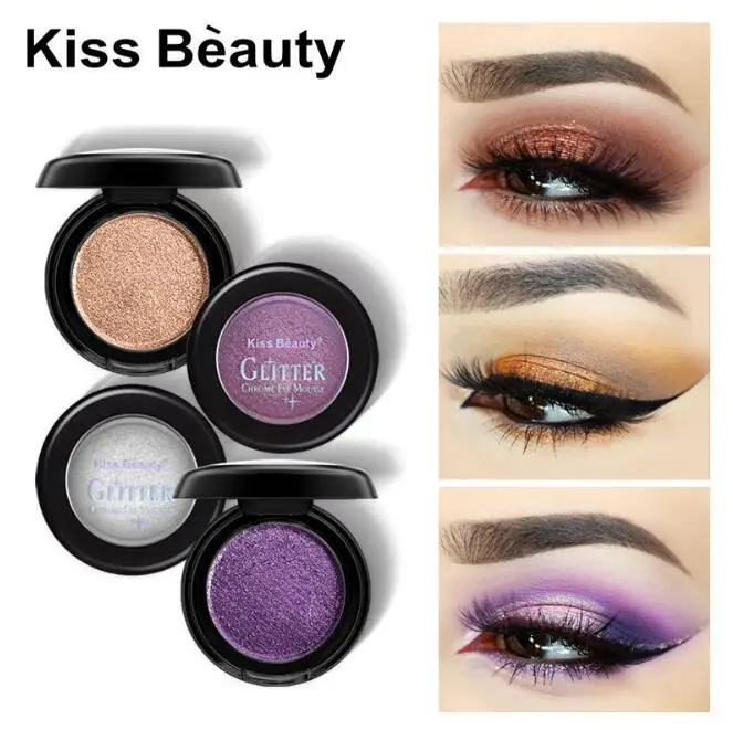 Новый минерализованный металлический мерцающий цвет мягкий блеск Тени для век