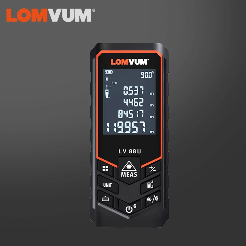 Лазерный дальномер LOMVUM цифровой измеритель расстояния с питанием от