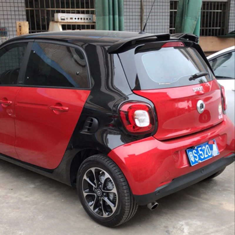 SHCHCG для Mercedes Benz Smart Fortwo 453 Спойлер ABS пластик Неокрашенный Грунтовка Цвет спойлер