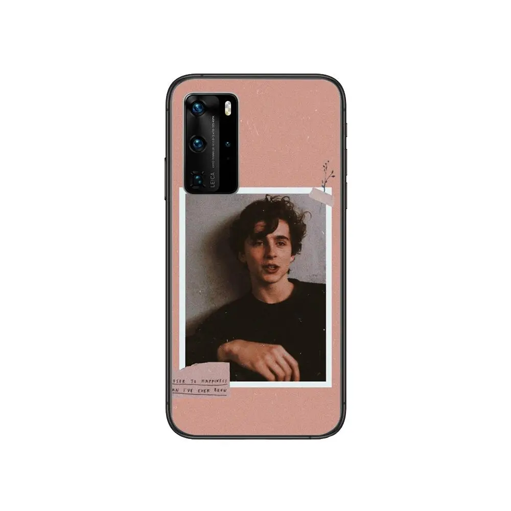 

Timothee Chalamet style Phone Case For Huawei P 40 30 20 10 9 8 Lite E Pro Plus Black Etui Coque Painting Hoesjes comic fas