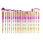 Набор кистей для макияжа с винтовой ручкой, 20 шт.