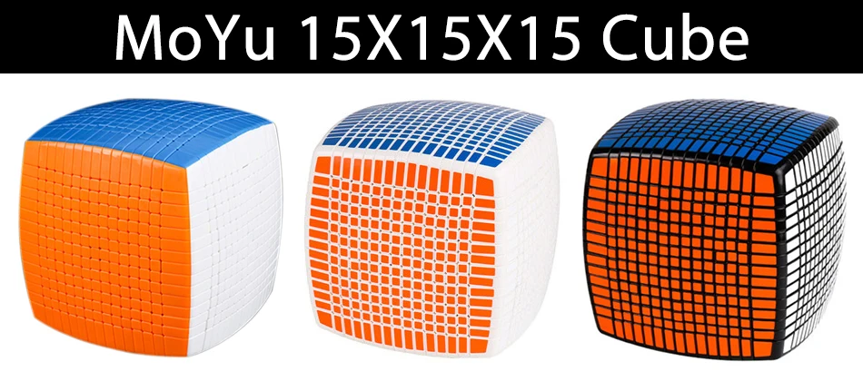 Moyu 15x15x15 волшебный скоростной кубик без наклеек Профессиональный кубик-головоломка Migico15x15 обучающая игрушка для ребенка подарок