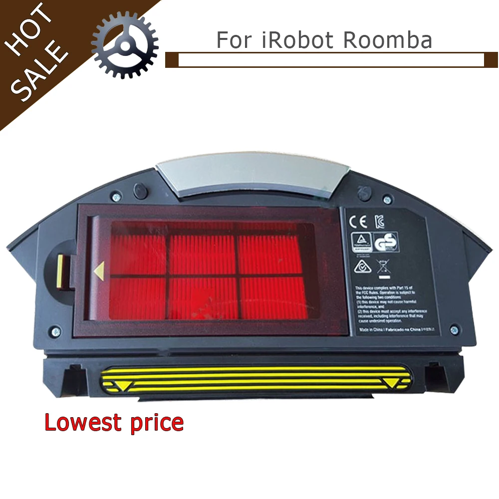 

Coletor de filtro para irobot roomba, caixa coletora de poeira para robô aspirador, para série 800, 850, 860, 870, 880, peças pa
