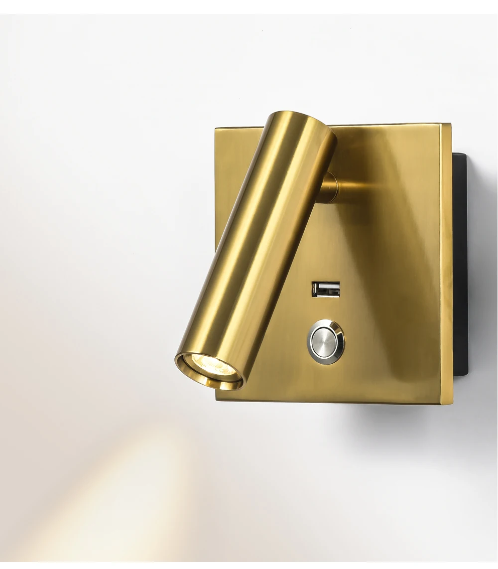 Hartisan модные настенный светильник новый дизайнер бра прикроватное Nordic кнопочный